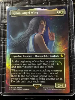 Rinoa, Angel Wing (Borderless) Commander: Final Fantasy Foil NM Rare MTG - Image 1
