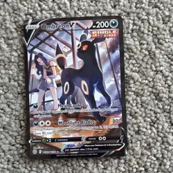 Pokemon Umbreon V Full Art Single Strike Trainer Gallery Ultra Rare TG22/30 - Image 1