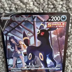 Pokemon Umbreon V Full Art Single Strike Trainer Gallery Ultra Rare TG22/30 - Image 3