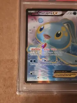 2016 POKEMON XY BREAKPOINT #116 FULL ART/MANAPHY EX PSA 10 - Image 5