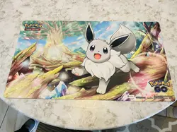 Pokemon Eevee Playmat - Pokemon Go - Radiant/Shiny Eevee - New - Standard Size - Image 1