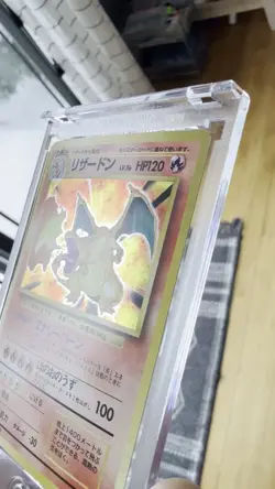 1996 Pokemon Japanese Base Set Charizard Holo #006 - Rare Vintage OG Back - Image 2