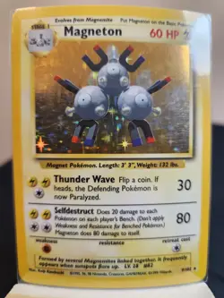 Magneton 9 Base Set Holo Rare Pokemon TCG Near Mint - Image 2
