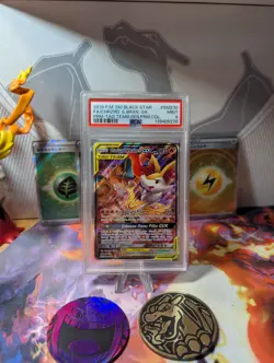 2019 POKEMON SM BLACK STAR PROMO #SM230 FULL ART/CHARIZARD & BRAIXEN GX PSA 9 - Image 2