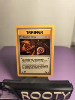 Mysterious Fossil 62/62 Pokemon TCG Fossil 1st Edition WOTC - LP - Image 1