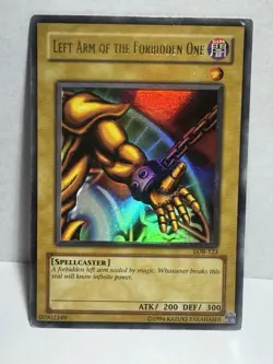 Left Arm of the Forbidden One #LOB-123 Medium Play Yu-Gi-Oh! Legend of Blue Eyes - Image 1