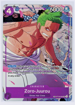 OP09 Zoro-Juurou Treasure Rare TR ST18-004 Full Art Holo One Piece CCG NM - READ - Image 1