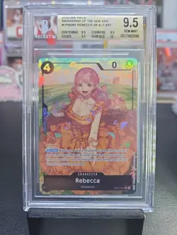 2023 One Piece TCG Rebecca BGS 9.5 💎 True Gem OP05-091 SR Alt Alternate Art - Image 1