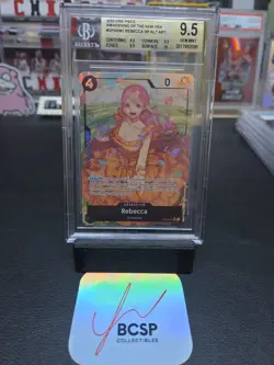 2023 One Piece TCG Rebecca BGS 9.5 💎 True Gem OP05-091 SR Alt Alternate Art - Image 2