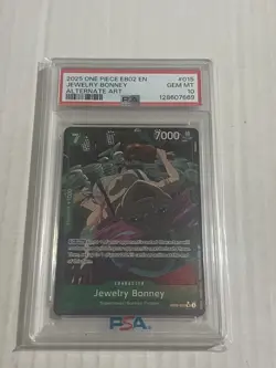 One Piece Anime 25th Jewelry Bonney EB02-015 Alt Art PSA 10 English - Image 1