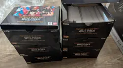 ONE PIECE TCG OP09 6 BOXES OF BULK SORTED C/UC/R ORGANIZED BY SET NUMBER - Image 1