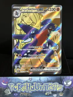Pokemon Card Cynthia's Garchomp ex 215/182 Ultra Rare Destined Rivals NM - Image 1