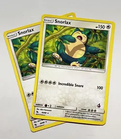 Snorlax 50/68 2x x2 Pokemon Card 2019 Battle Academy Mewtwo Stamped LP - Image 1