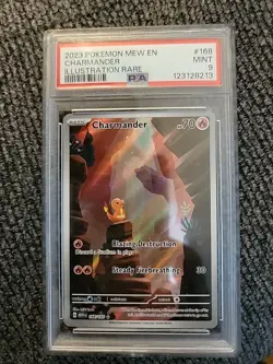 Pokemon TCG Scarlet & Violet Charmander Holo Card 168/165 - Image 1
