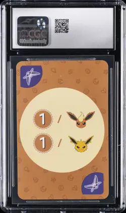 POKEMON KOREAN PLAYING CARDS POINT SALAD - EEVEE ED ESPEON CGC 10 GEM MINT - Image 2