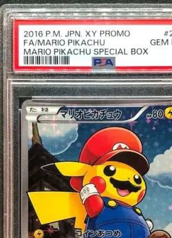 PSA 10 Mario Pikachu 294/XY-P Special Box Promo Japanese Pokemon Card - Image 1