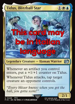 MTG TIDUS, BLITZBALL STAR FOIL EXC - TIDUS, FUORICLASSE DEL BLITZBALL 246 - FIN - Image 1