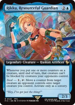 Rikku, Resourceful Guardian EXTENDED - 0145 - Rare - Final Fantasy FIC MTG - Image 1