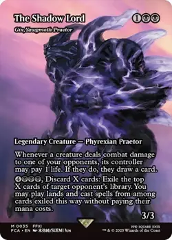 Gix, Yawgmoth Praetor - The Shadow Lord BORDERLESS 0035 Final Fantasy FCA MTG - Image 1