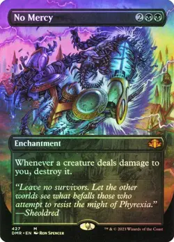 No Mercy FOIL BORDERLESS - 427 - Mythic - Dominaria Remastered DMR MTG - Image 1