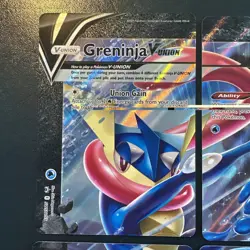 Greninja V-UNION Promo Set (4 Cards) - SWSH Pokemon NM - Black Star Promo - Image 2