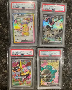 Pokemon TCG PSA Graded Card Lot of 4 Greninja ex Promo Pikachu Iono PSA 9 10 - Image 1