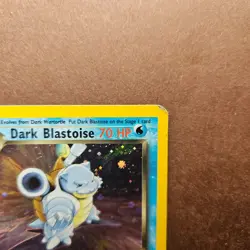 1st Edition Dark Blastoise 3/82 Pokemon Team Rocket Holo Rare Card - HP - First - Image 3