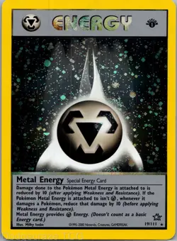Metal Energy 19/111 Holo Rare Neo Genesis Pokemon NM - Image 1