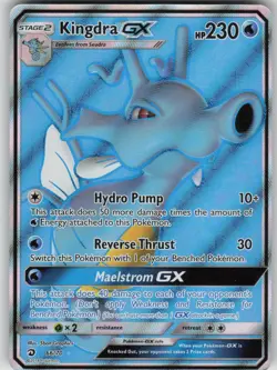 Pokemon TCG Kingdra GX (Full Art) Ultra Rare Dragon Majesty 66/70 - Image 1