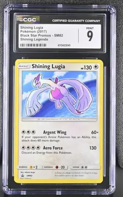 SEQUENTIAL CGC 9 SHINING HO-OH SM70 SHINING LUGIA SM82 BLACK STAR PROMO POKEMON - Image 4