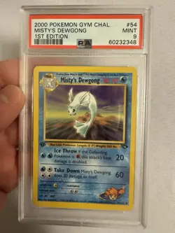 2000 Pokemon 1st Edition Misty’s Dewgong Gym Challenge 54/132 - PSA 9 Mint! WOTC - Image 2