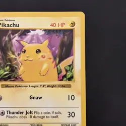 Pokemon Vintage Error Shadowless Red Cheeks Pikachu 58/102 WotC 1999 - Image 3