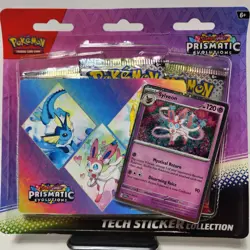 Pokemon Prismatic Evolutions Sylveon Tech Sticker Collection - Image 1