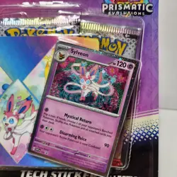 Pokemon Prismatic Evolutions Sylveon Tech Sticker Collection - Image 2