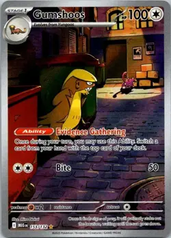 Pokemon TCG: Gumshoos (153/132) Illustration Rare Mega Evolutions NM (SKU 1-2) - Image 1
