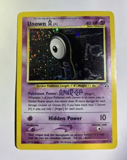 Pokemon TCG Unown [A] Neo Discovery 14/75 Holo Unlimited Holo Rare - Image 1