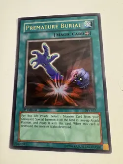 Yu-Gi-Oh! Premature Burial Ultra Rare PSV-037 1st Ed LP - Image 1