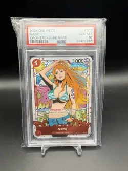 One Piece Nami Treasure Rare TR ST01-007 OP06 Wings Captain GEM MINT PSA 10 - Image 1