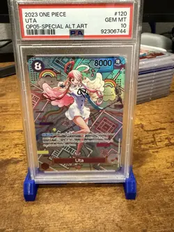 One Piece Uta OP02-120 SP Special Alternative Art Psa 10 English - Image 1
