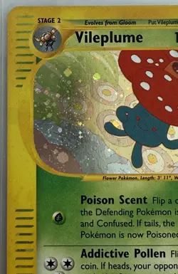 Pokemon TCG Vileplume H31/H32 Aquapolis Holo Rare Card MP - Image 2