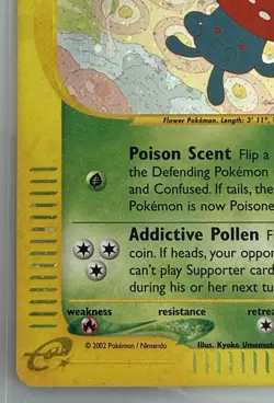 Pokemon TCG Vileplume H31/H32 Aquapolis Holo Rare Card MP - Image 5