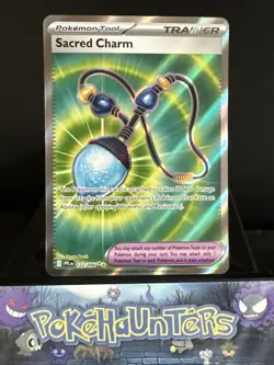 Pokemon Card Sacred Charm 122/094 Phantasmal Flames Secret Rare Near Mint - Image 1