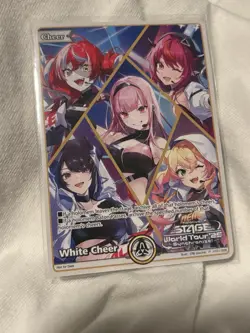 White Cheer hY01-008 Promo hololive Official Card Game Anime Expo 2025 Rare NM - Image 1
