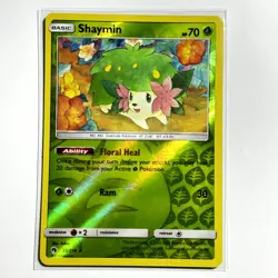 Shaymin 33/214 Holo Rare Reverse Holo Card SM - Lost Thunder SM8 Pokemon TCG LP - Image 1