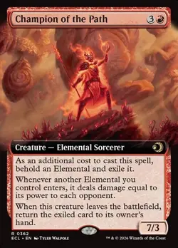 Champion of the Path X1 EXTENDED ART FOIL-NM/M-Lorwyn Eclipsed - Image 1