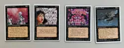 BLACK Alternate 4th Edition Lot - MTG - x4- Spirit Shackle, Frozen Shade, Fear.. - Image 1