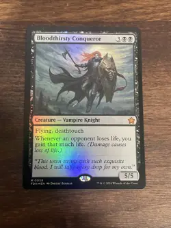 Bloodthirsty Conqueror 0058 MTG FDN Foundations Mythic NP - Image 1