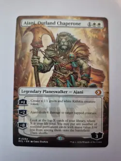 Ajani, Outland Chaperone (Borderless) Lorwyn Eclipsed Regular Mythic MTG NM - Image 1