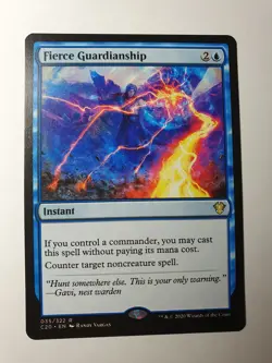 MTG - Fierce Guardianship - Ikoria, Lair of Behemoths C20 #035 - NM Rare - Image 1