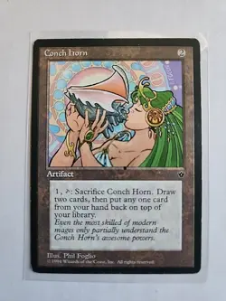Conch Horn - Fallen Empires - MTG Magic - Rare - Artifact - Image 1